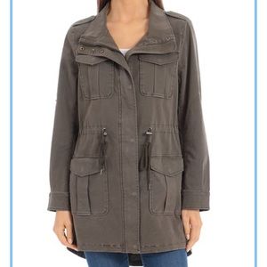 Bagatelle Collection longline military cargo Utility jacket